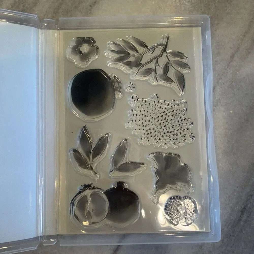 Stampin Up! Lot Of 4 Stamp Sets Flowers Holiday Plants Sentiment 37 Total Stamps